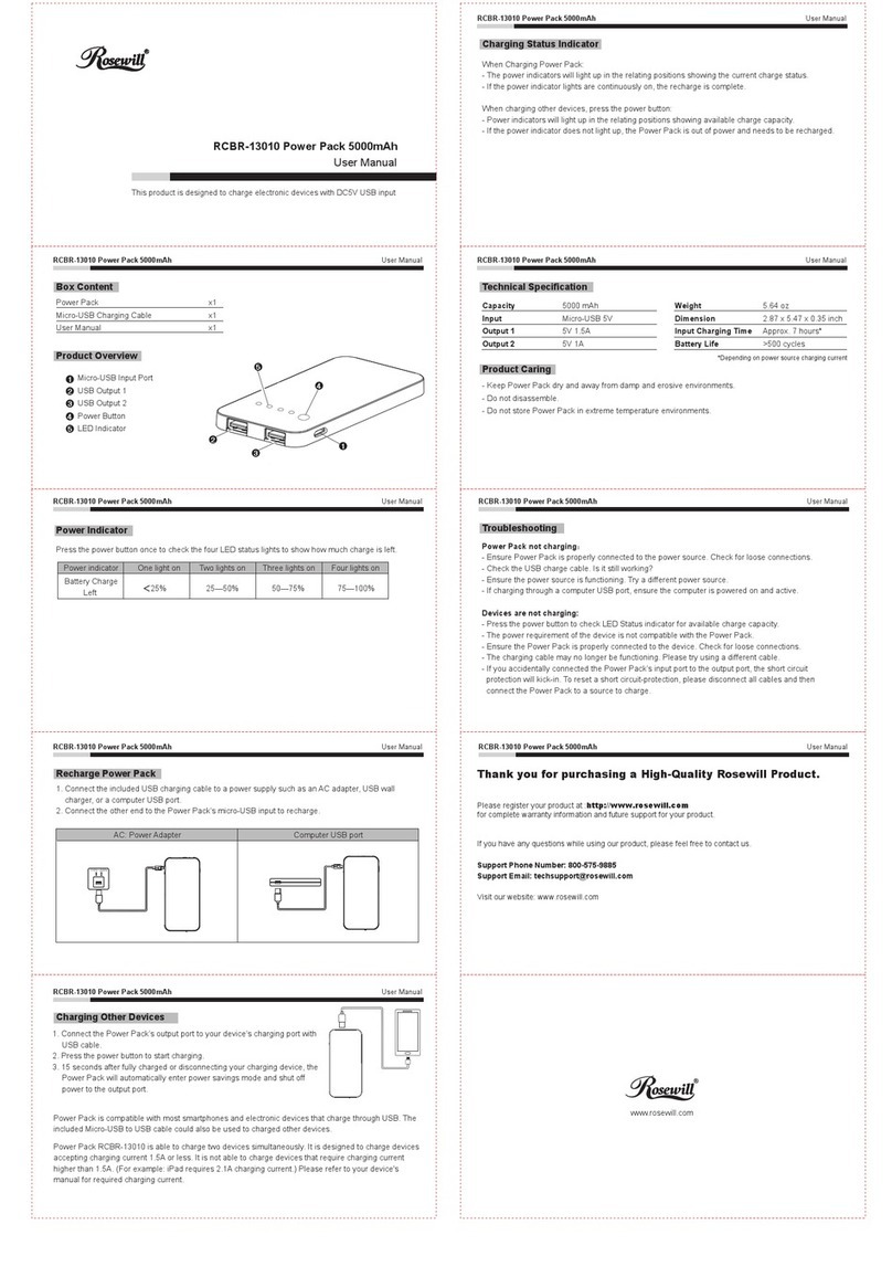 Rosewill RCBR-13010 user manual