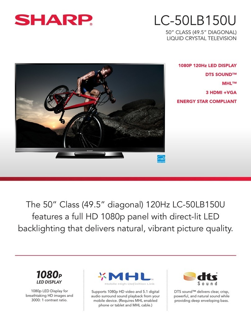 Sharp LC-50LB150U User manual