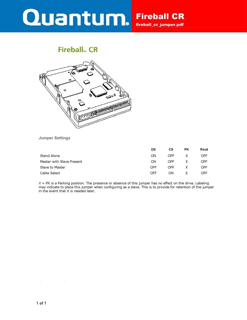 Quantum Maxtor Fireball CR User manual