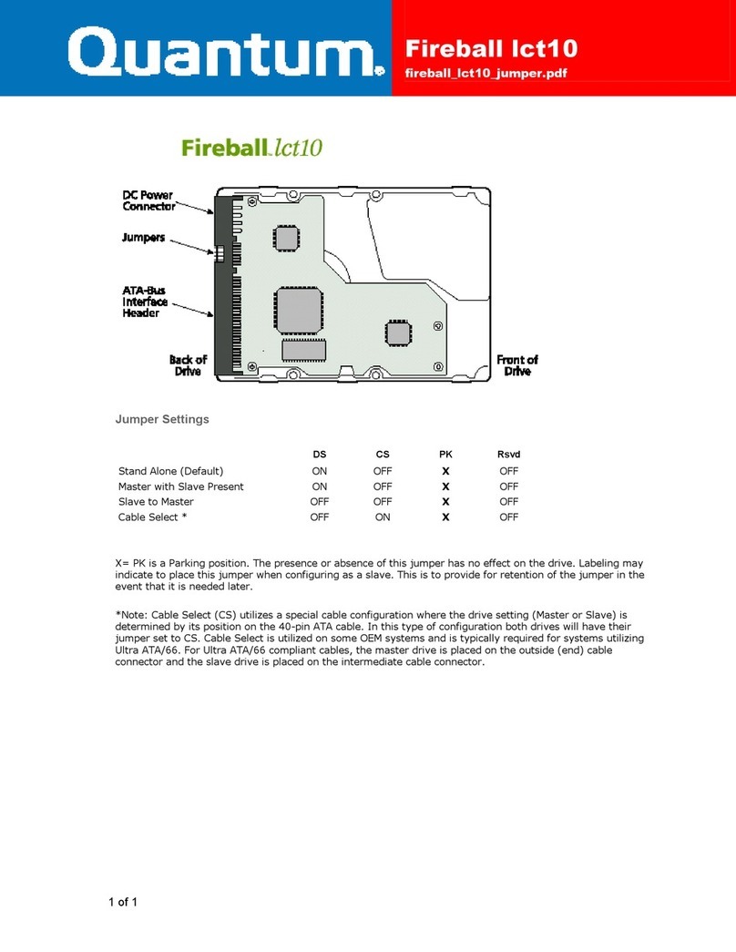 Quantum Maxtor Fireball lct10 User manual