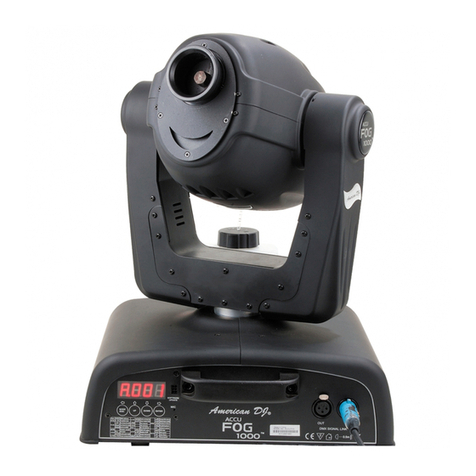 American DJ Accu Fog 1000 User manual