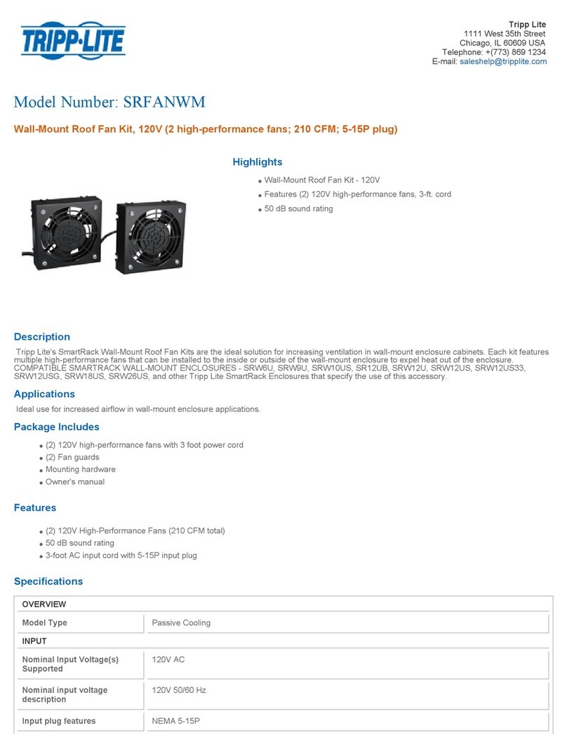 Tripp Lite SRFANWM Specifications