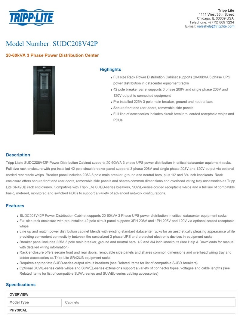 Tripp Lite SUDC208V42P Specifications