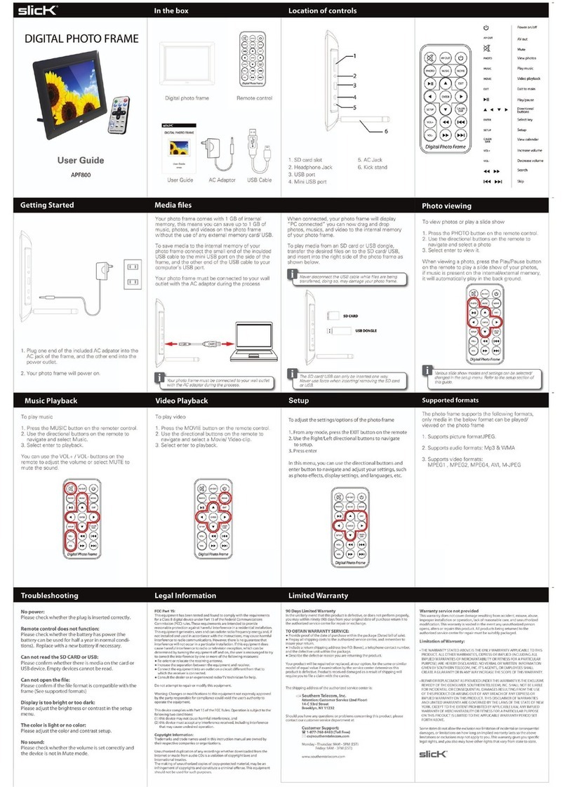 Slick APF800 user guide