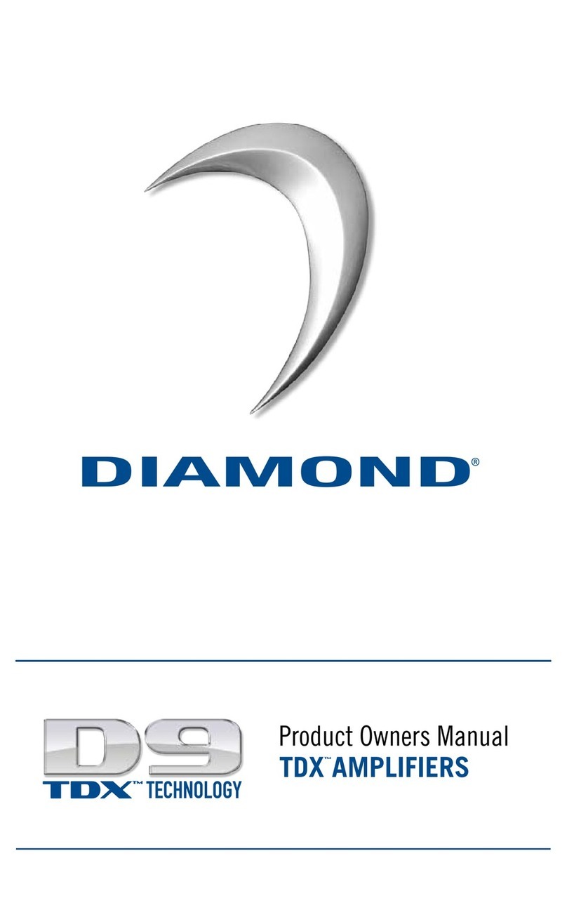 Diamond D9 & TDX TECHNOLOGY User manual
