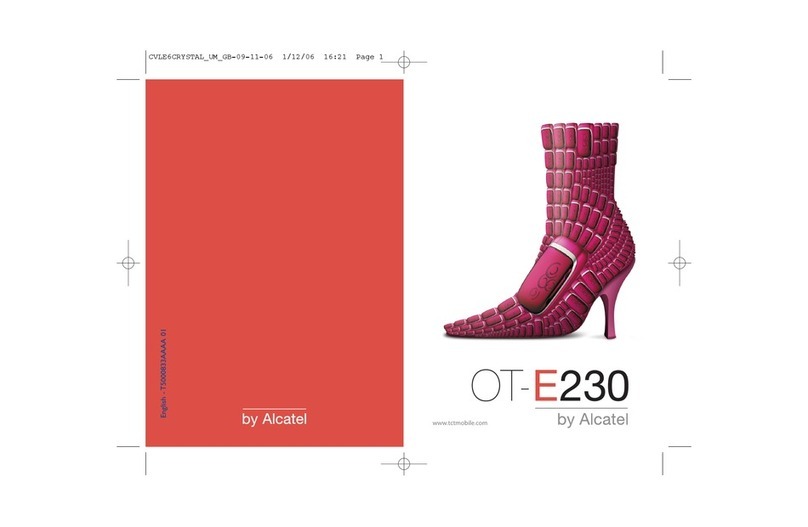 Alcatel OT-E230 User manual Alcatel OT-E230 User manual