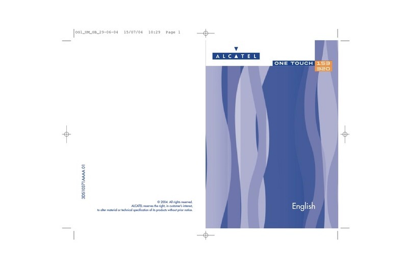 Alcatel ONE TOUCH 153 User manual