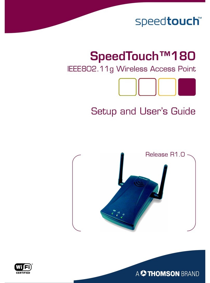 THOMSON SpeedTouch 180 Setup and user guide