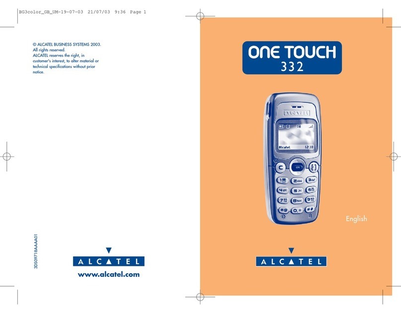 Alcatel ONE TOUCH 332 User manual Alcatel ONE TOUCH 332 User manual