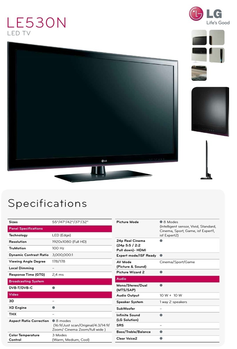 LG LE530N User manual