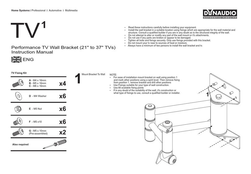 Dynaudio TV1 instruction manual