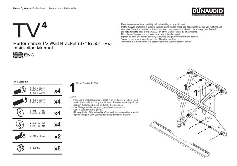 Dynaudio TV4 instruction manual