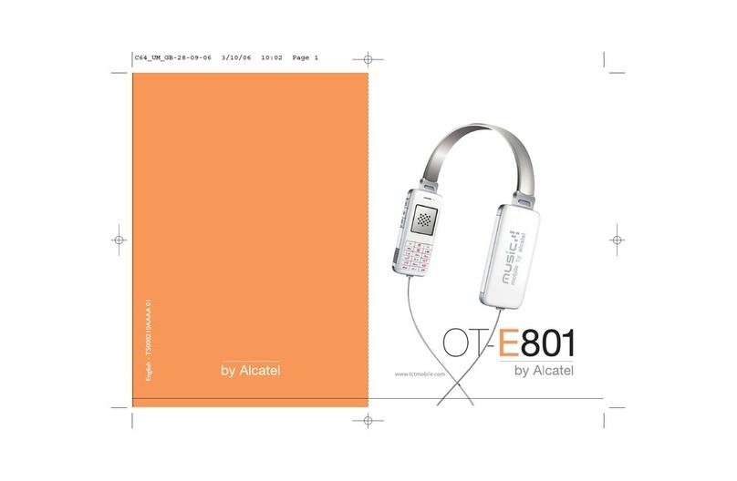 Alcatel OT-E801 user manual