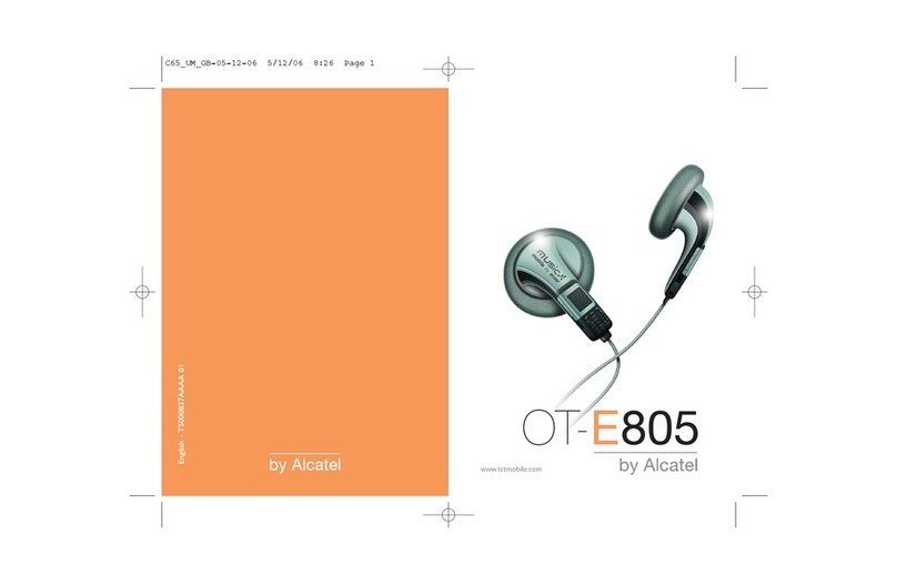 Alcatel OT-E805 User manual