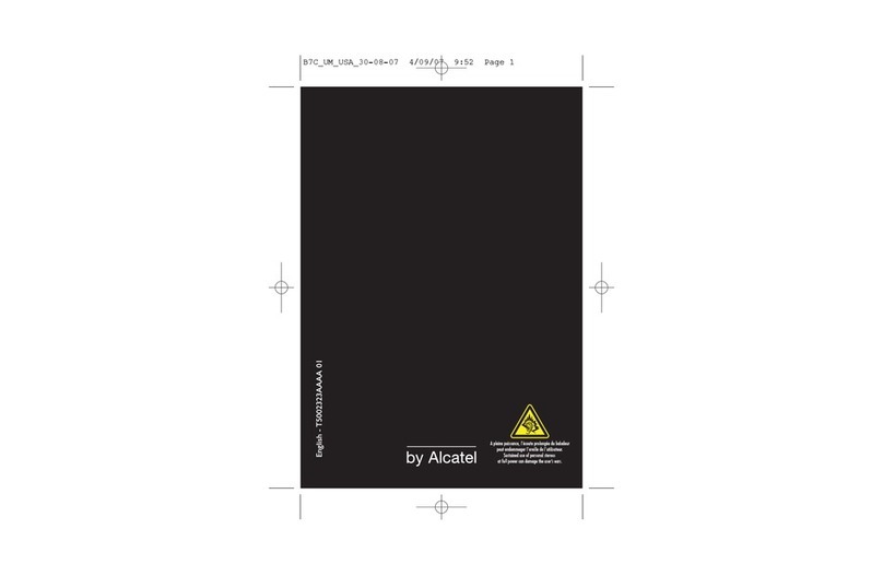 Alcatel OT-C700A User manual Alcatel OT-C700A User manual