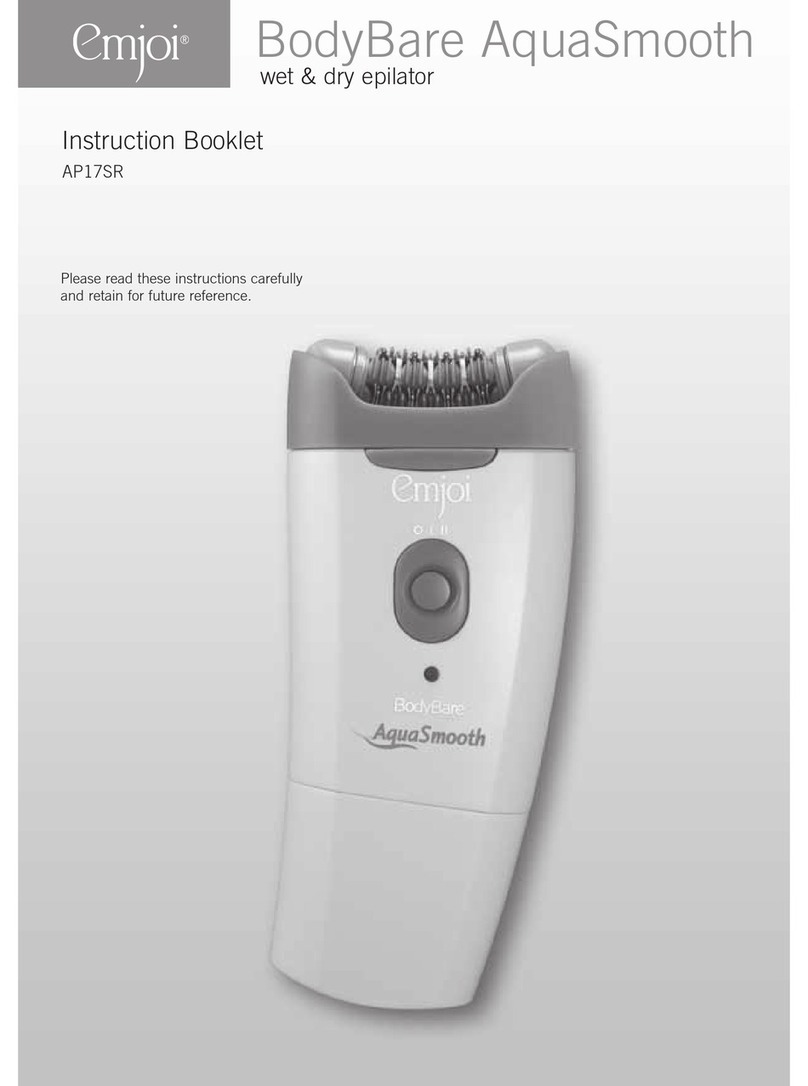 Emjoi BodyBare AquaSmooth AP17SR Instruction booklet