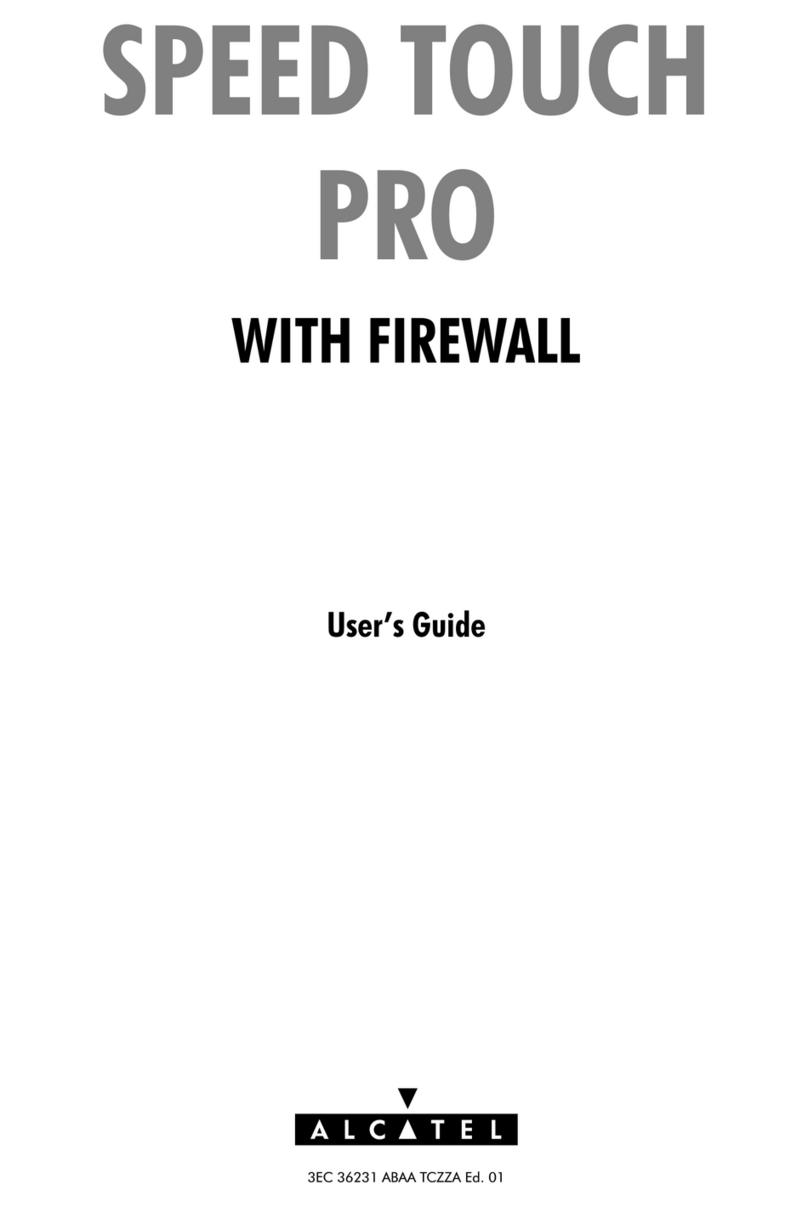 Alcatel SPEED TOUCH PRO User manual
