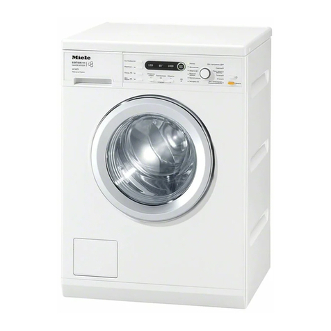 Miele W 5872 Edition 111 User manual