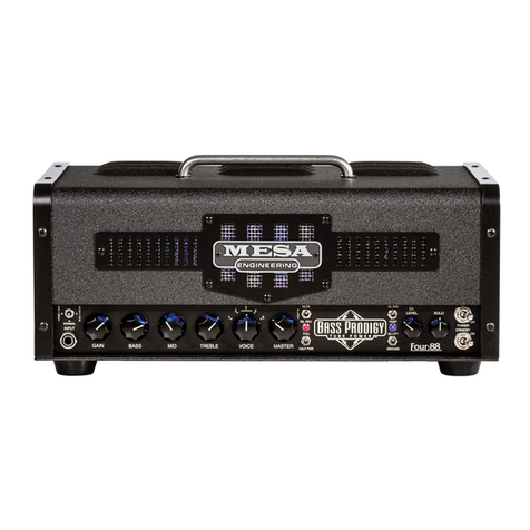 Mesa/Boogie BASS PRODIGY Four 88 User manual
