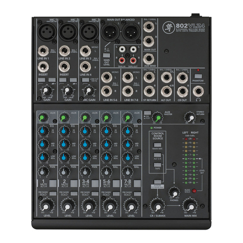 Mackie 802VLZ4 owner's manual