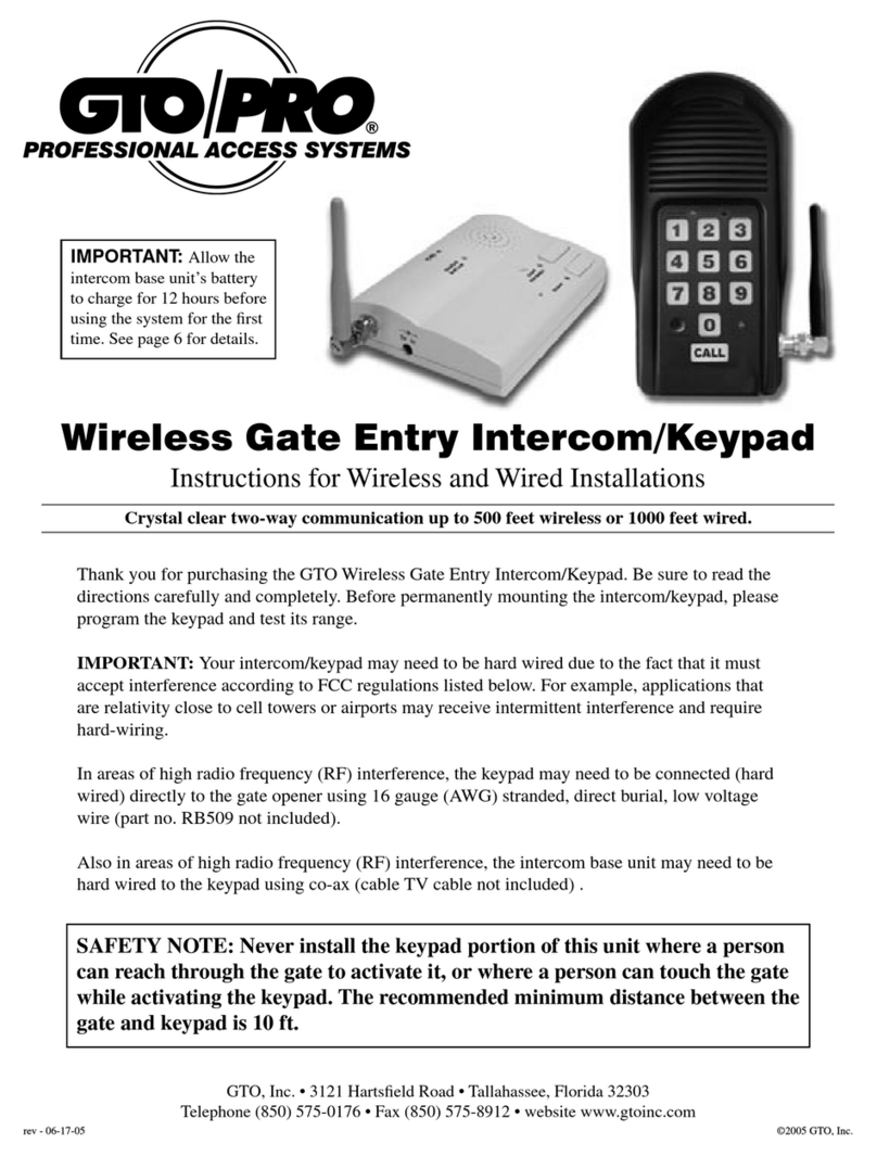 GTO F3100 User manual