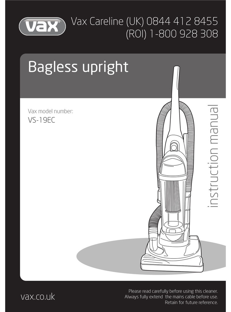 Vax VS-19EC instruction manual