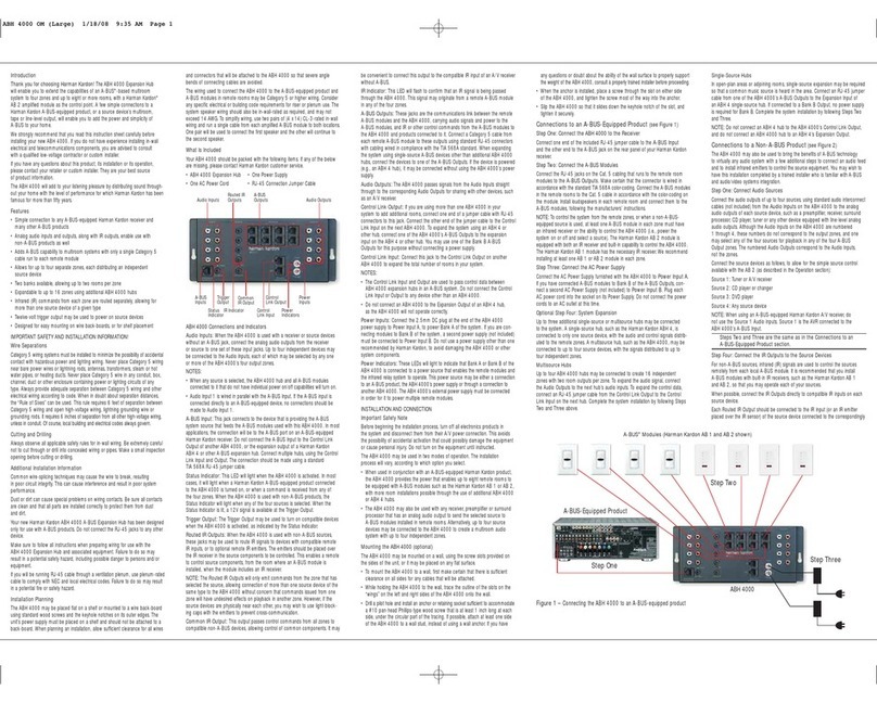 Harman Kardon ABH 4000 owner's manual