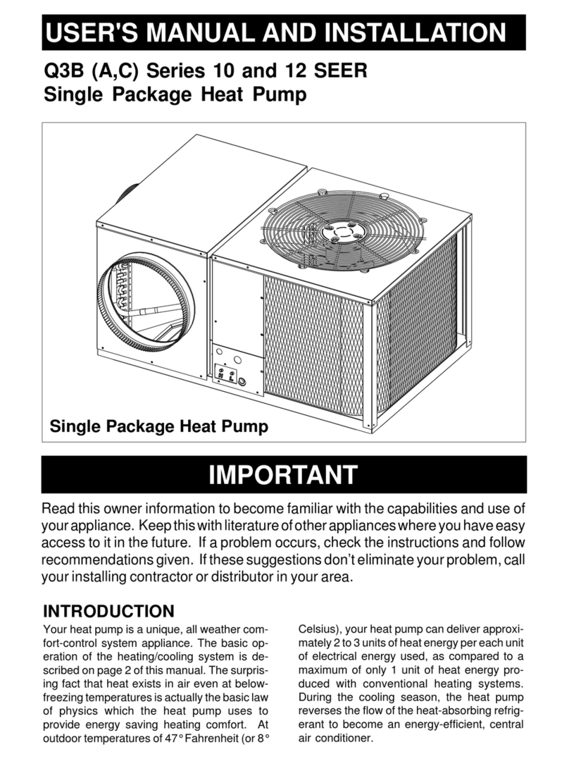 Nordyne Q3B Series User manual