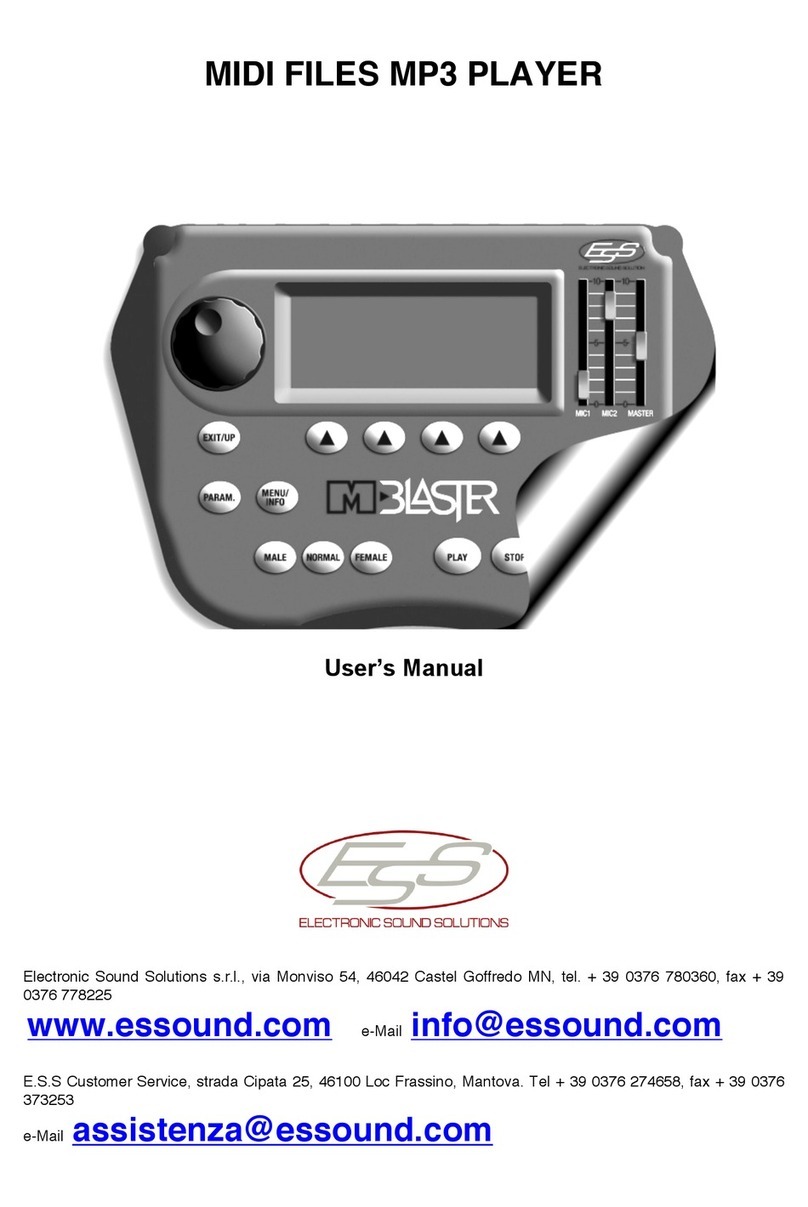 Electronic Sound Solutions M-Blaster user manual
