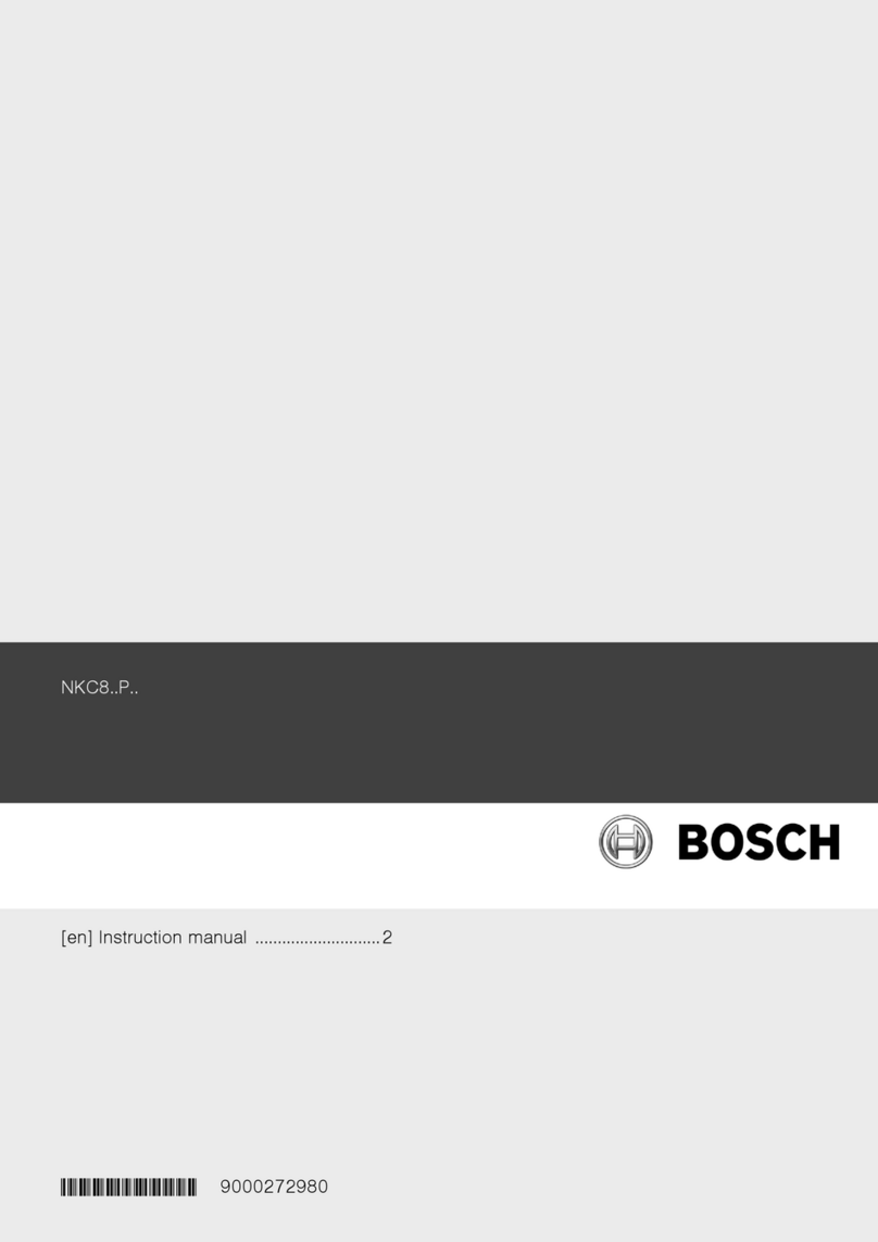 Bosch NKC8..P Series User manual