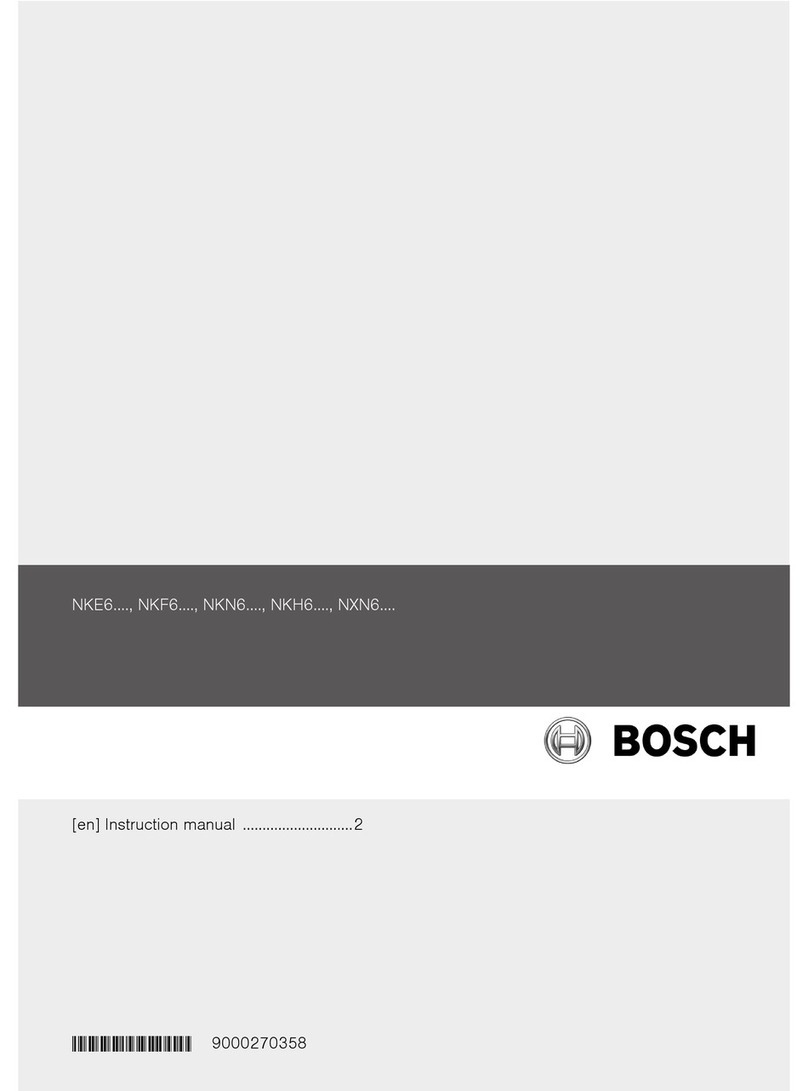 Bosch NKE6 Series User manual