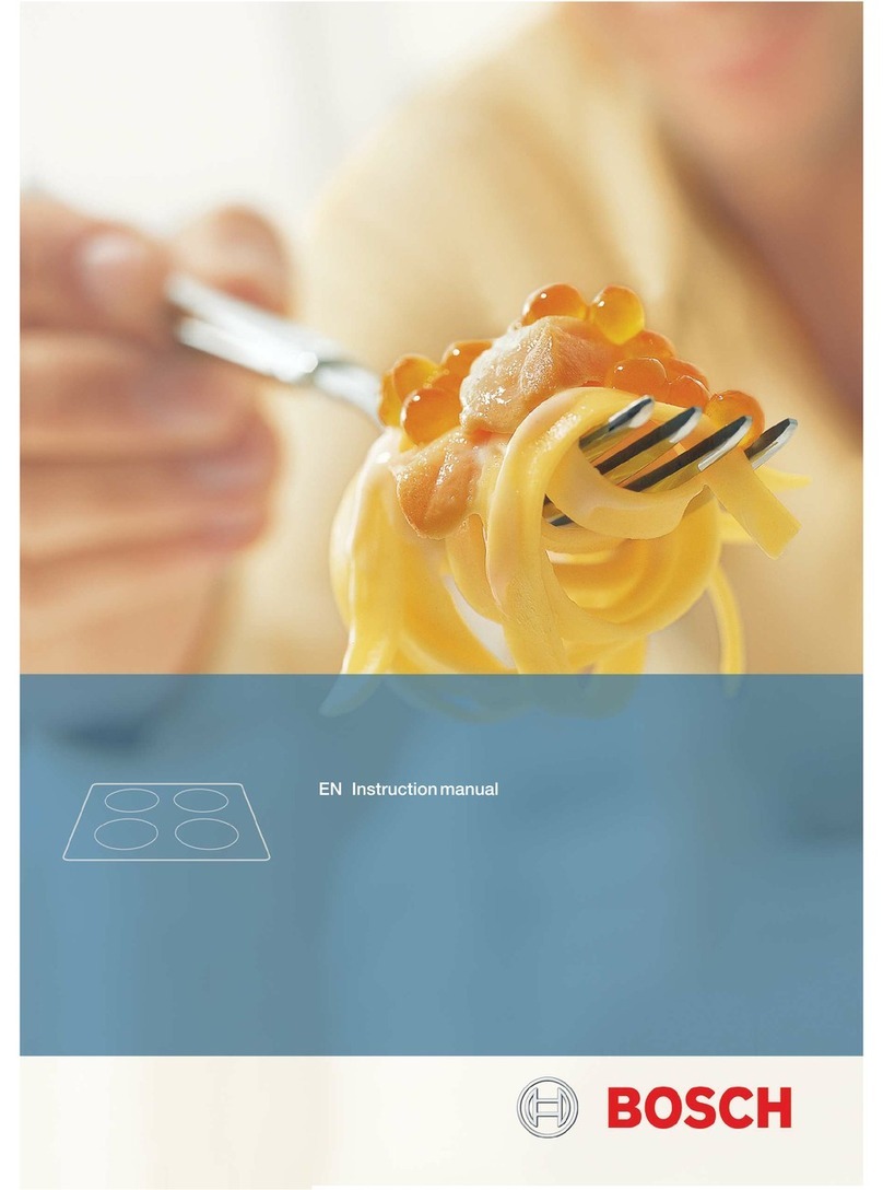 Bosch Cooking Hob User manual