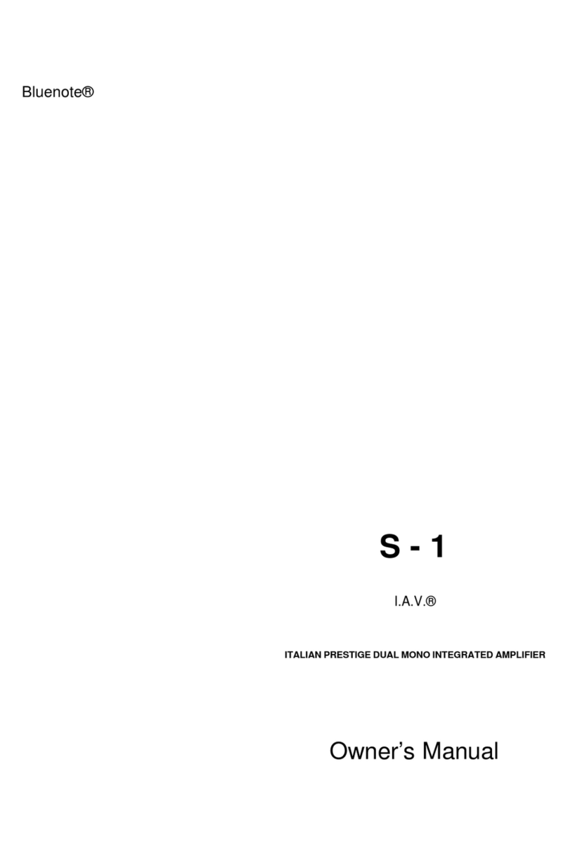 BLUENOTE S1 owner's manual