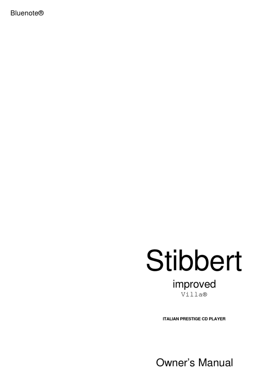 BLUENOTE STIBBERT owner's manual