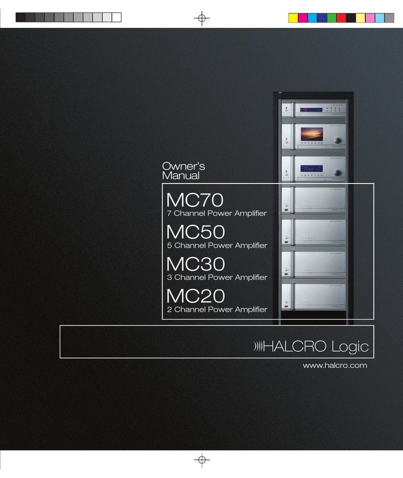 Halcro MC70 User manual