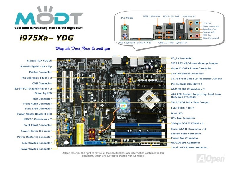 Modt i975Xa- YDG Quick manual