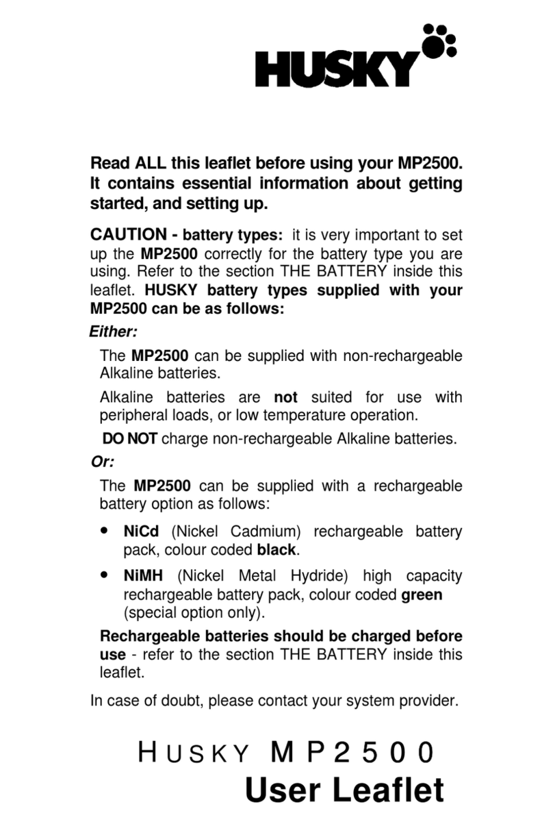 Husky MP2500 User manual