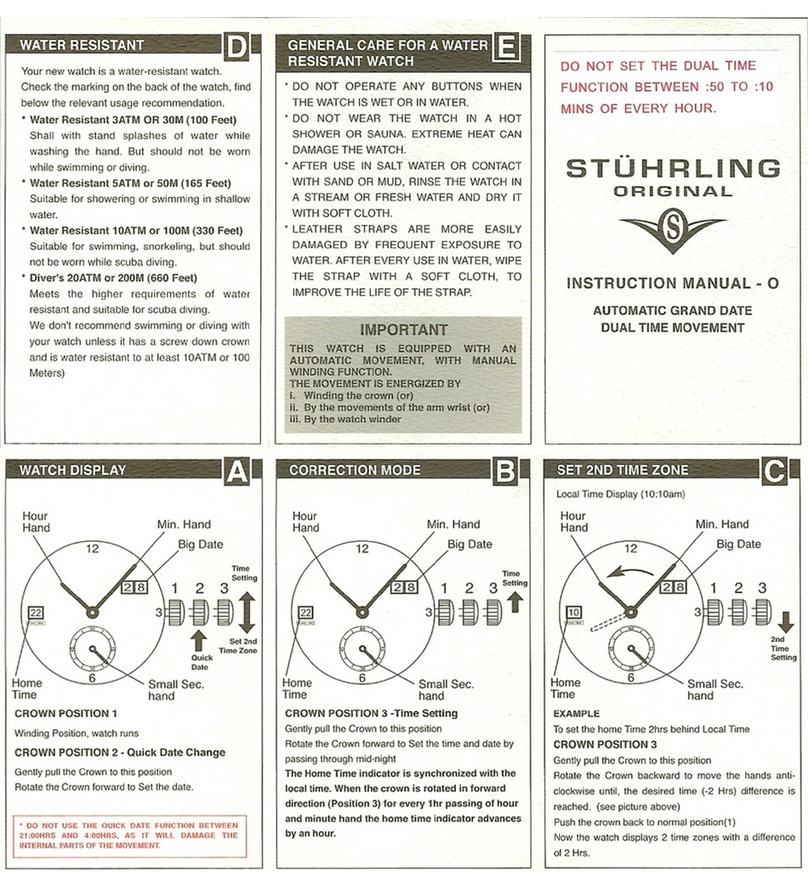 Stuhrling O instruction manual