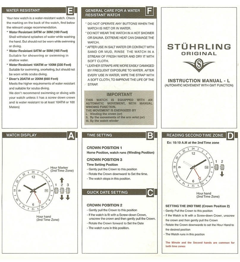 Stuhrling L instruction manual