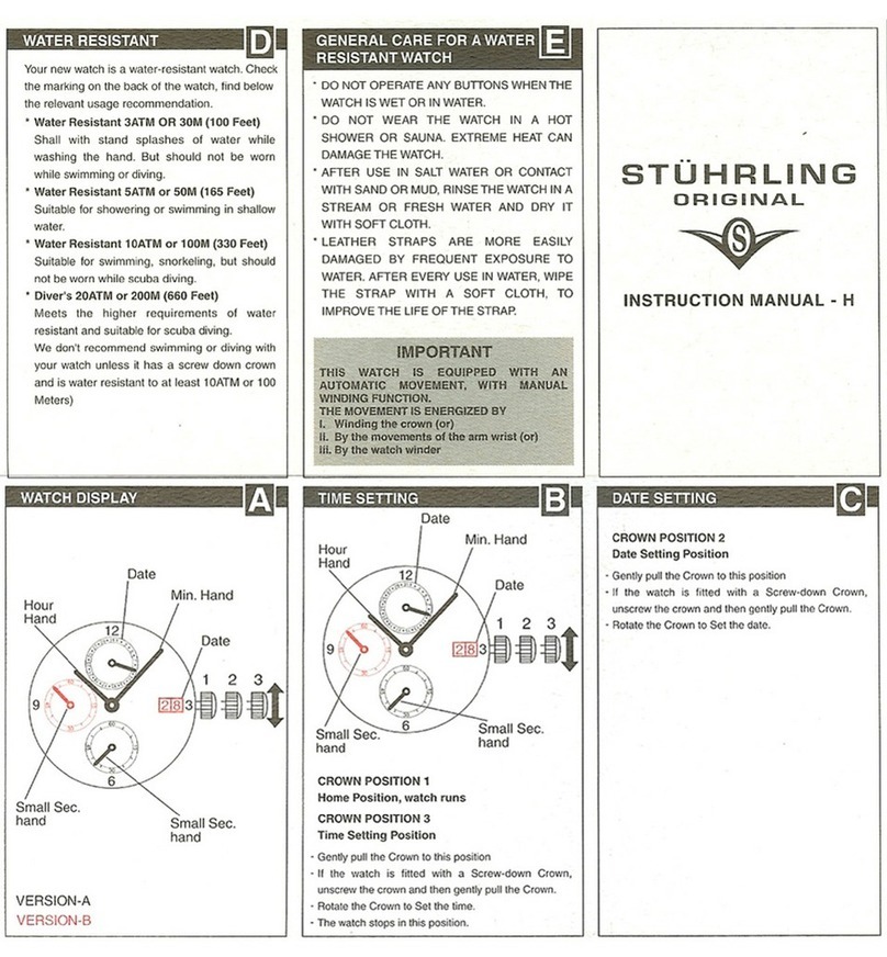 Stuhrling H User manual Stuhrling H User manual