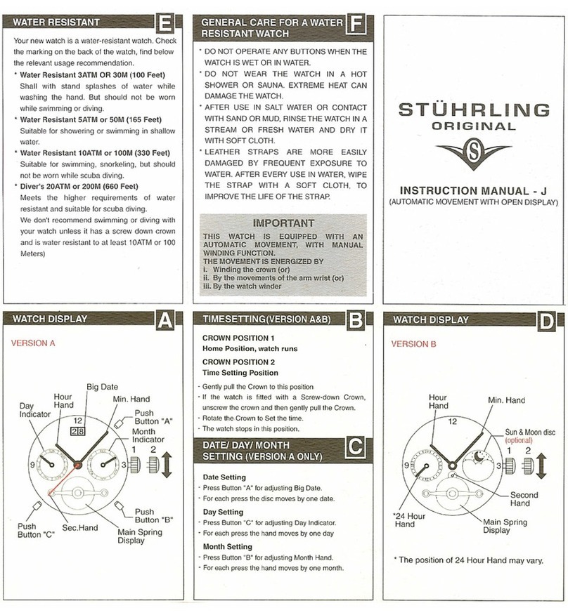 Stuhrling J instruction manual