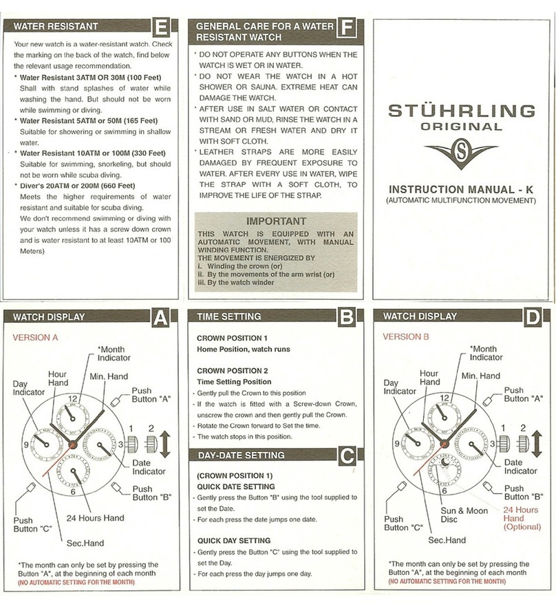 Stuhrling K instruction manual