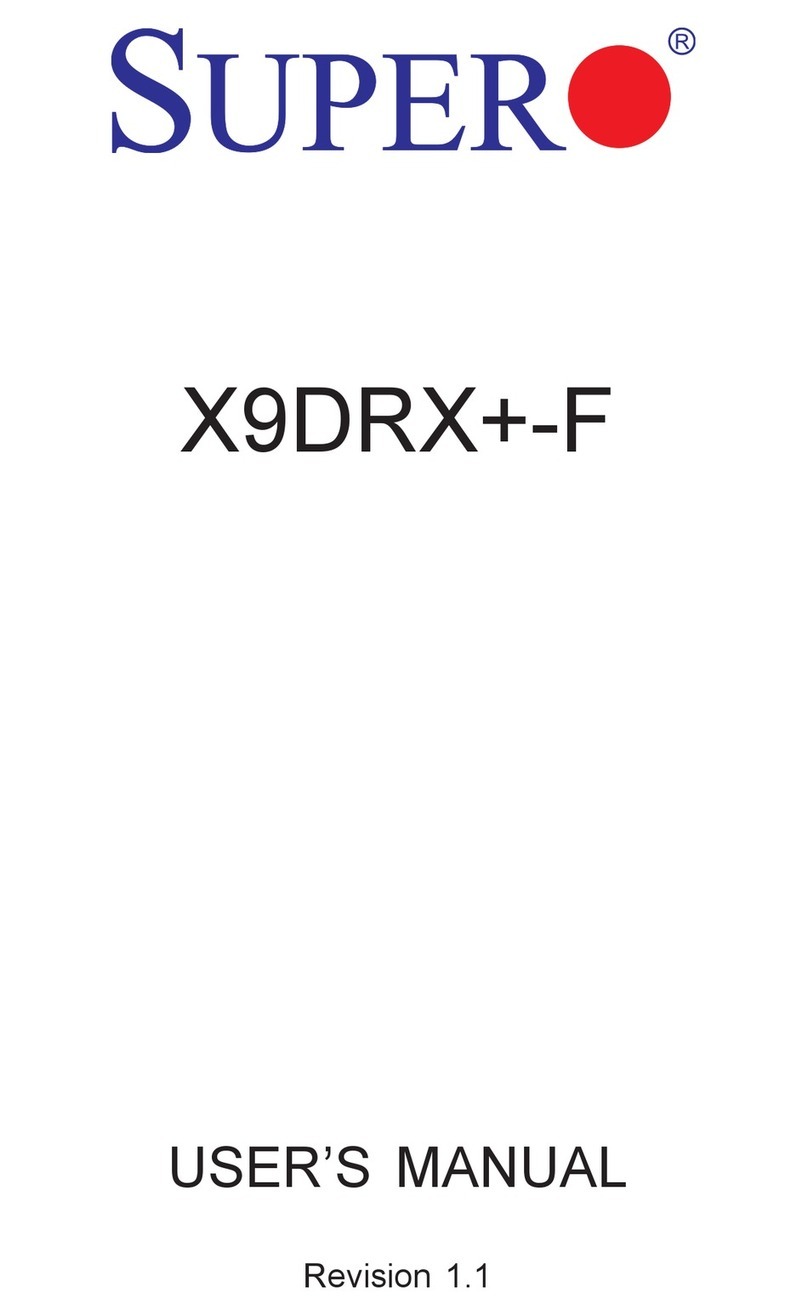 Supero X9DRX+-F User manual Supero X9DRX+-F User manual