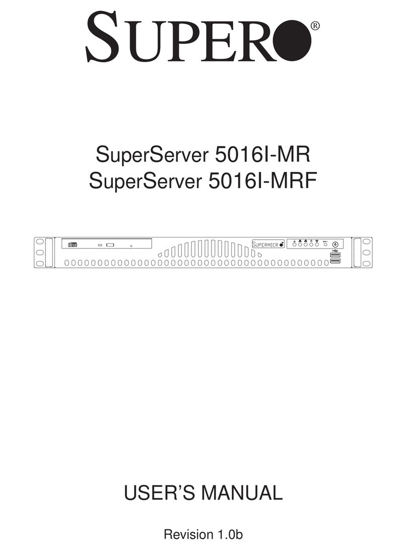 Supero SuperServer 5016I-MR user manual