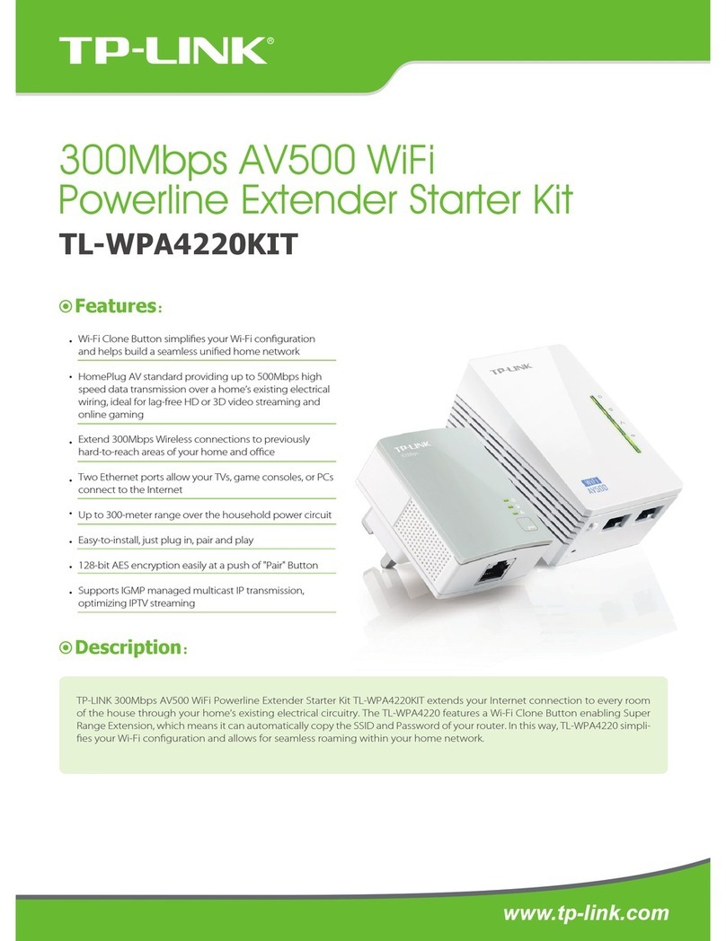 TP-Link TL-WPA4220KIT User manual