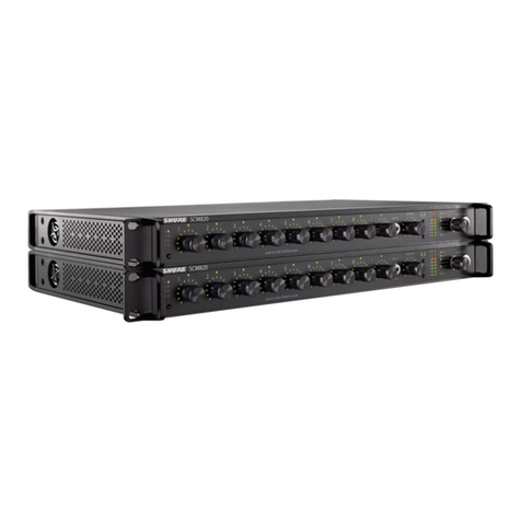 Shure SCM820 Digital IntelliMix instructions