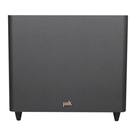 Polk Audio PSW121 owner's manual
