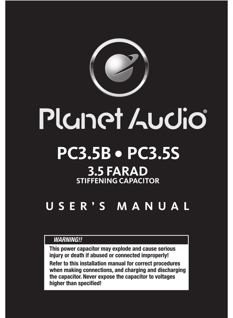 Planet Audio PC3.5B user manual