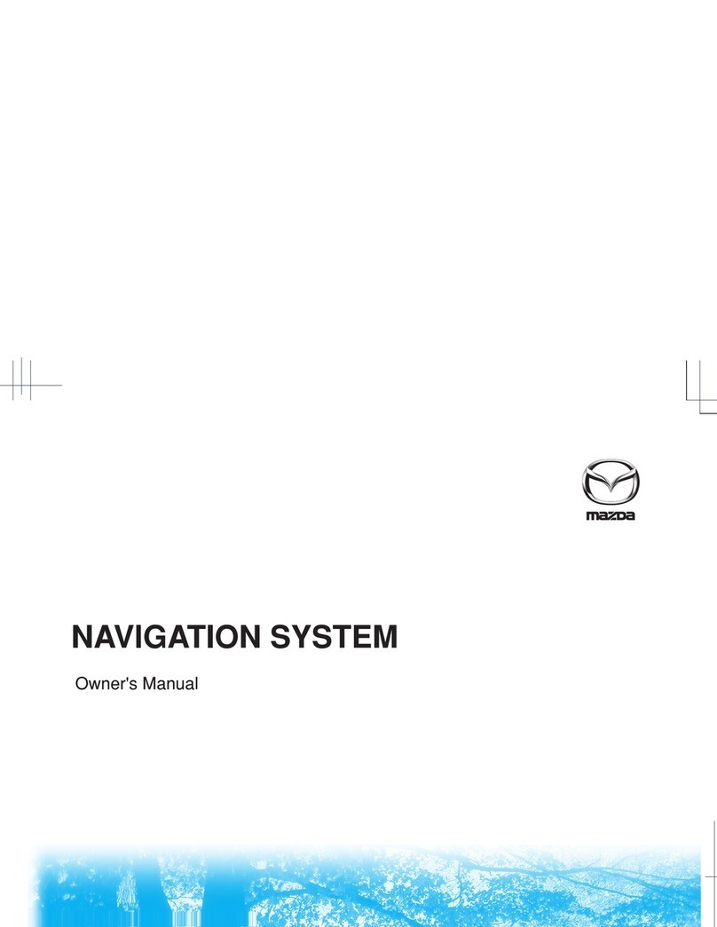 Mazda NAVIGATION SYSTEM User manual