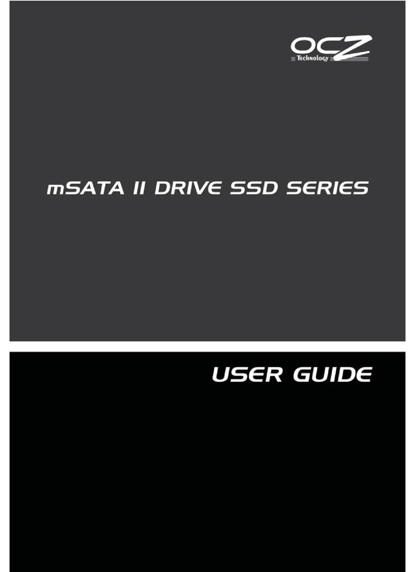 OCZ msata II drive ssd series User manual